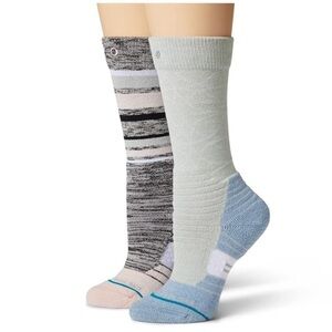 Stance | Bobbin 2-Pack Snow (Little Kid/Big Kid) (Multi) Crew Cut Socks,…